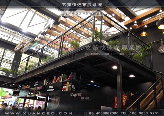 顶益食品展台搭建二楼空间