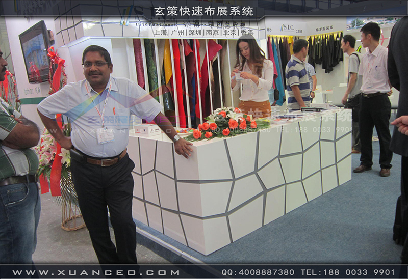 铭博·SIC展台搭展-皮革展展台搭展-上海玄策展览工厂07