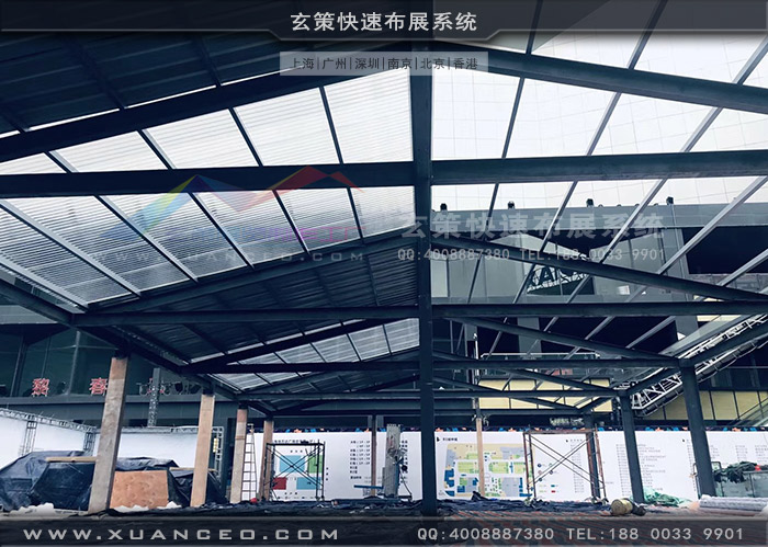 波司登快闪店顶部工艺