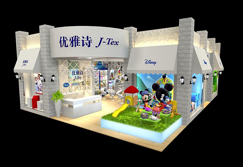 纺织展-优雅诗展台搭建(126㎡)